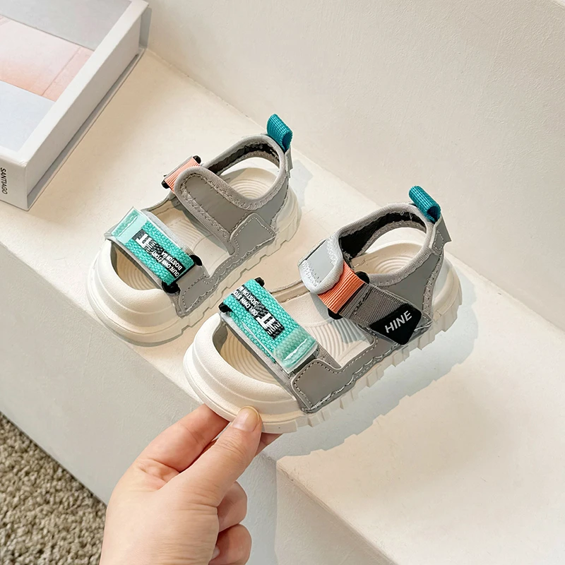 

Летние детские сандалии для детей, трендовые модные спортивные сандалии для маленьких мальчиков, эргономичные непромокаемые сандалии для девочек, летняя пляжная обувь