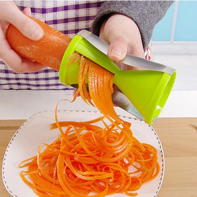 

kitchen multi-function wire cutter creative spiral funnel wire cutter rotary vegetable slicer