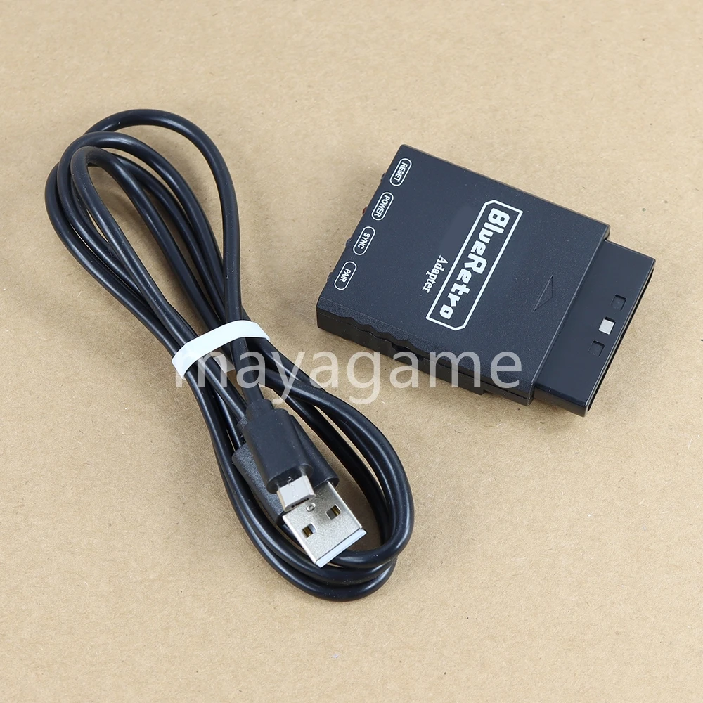 1 комплект Bluetooth-совместимого адаптера с ручкой, аксессуары, контроллер беспроводного преобразователя для игровых консолей PS1/PS2