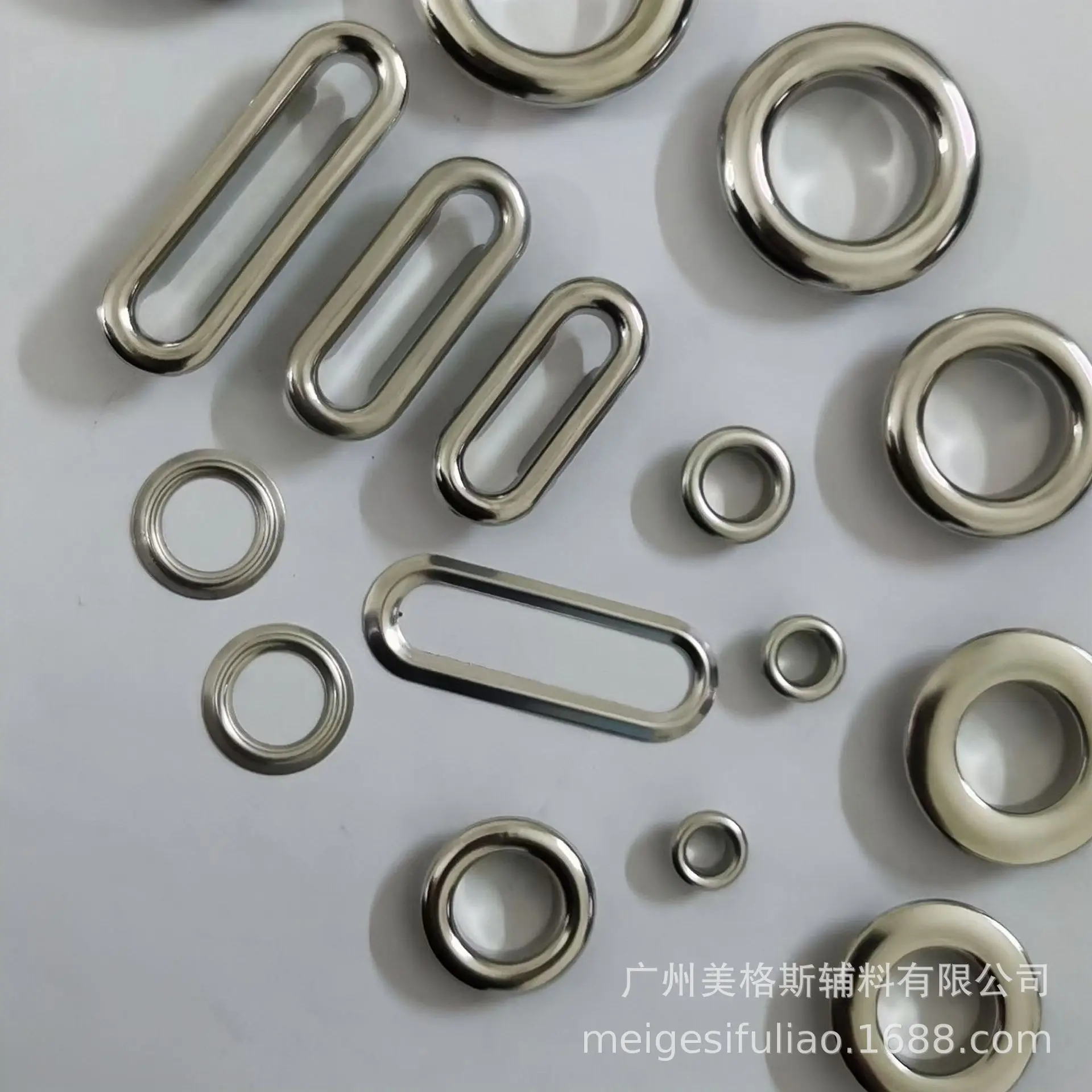 

Oval Full Copper Eyelet Buttons Alloy Grommet Belt Coat Shoe Decorative Fittings
