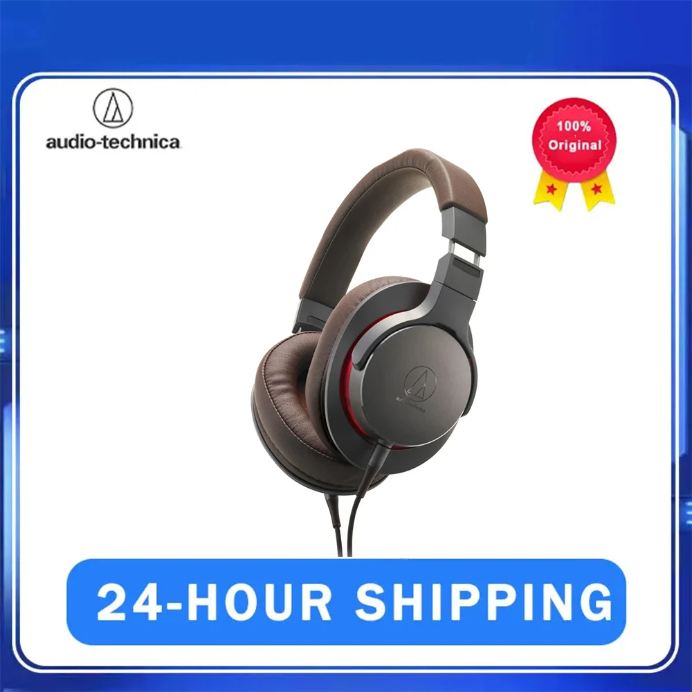 Original Audio-Technica ATH-MSR7b Professional Earphone Over-Ear Headset Hi-Res Audio Portable Headphone Hifi Balanced Connect