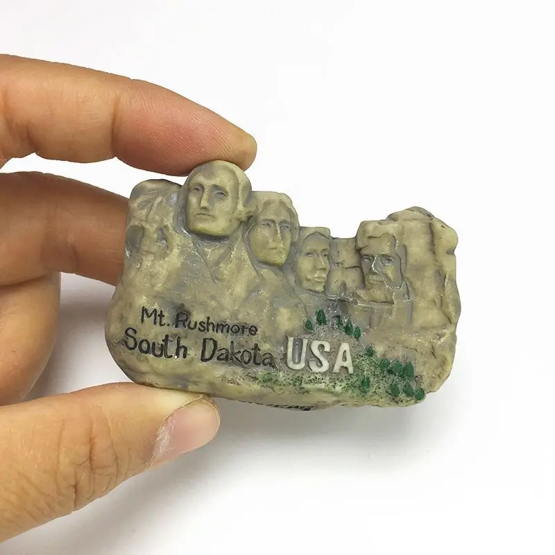 

USA Landmark Mt. Rushmore South Dakota 3D Resin Fridge Magnet Home Decor Magnets for Fridge Room Decoration Refrigerator Magnets