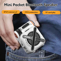Mini Pocket Bluetooth Speaker IPX5 Waterproof Outdoor Subwoofer Wireless TWS Stereo Music Box with Microphone Support TF Card