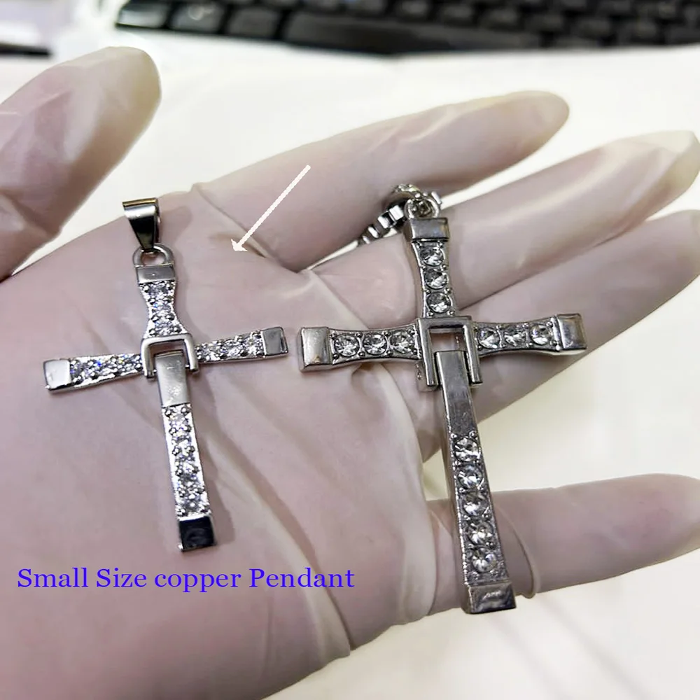 Stainless Steel Chain Gold Sliver Color Cross Pendant Necklace Men Women Hanging Activity Male Gift Jewelry Wholesale
