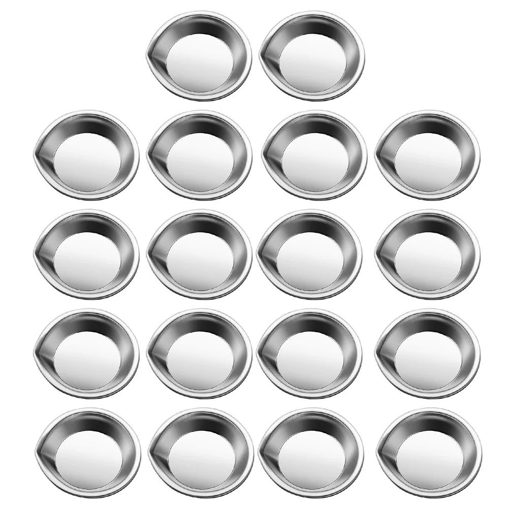 

18 Pcs Round Pour Mouth Palette Child Easels Mini Paint Stainless Steel Painting Trays