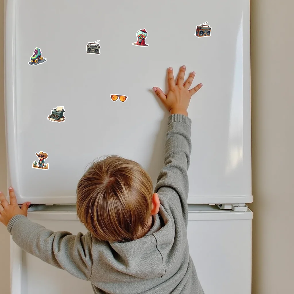 35 Stück-50 Stück Aufkleber Musik Retro Aufkleber Musik Aufkleber Briefpapier Aufkleber für Gitarre Notebook Kühlschrank