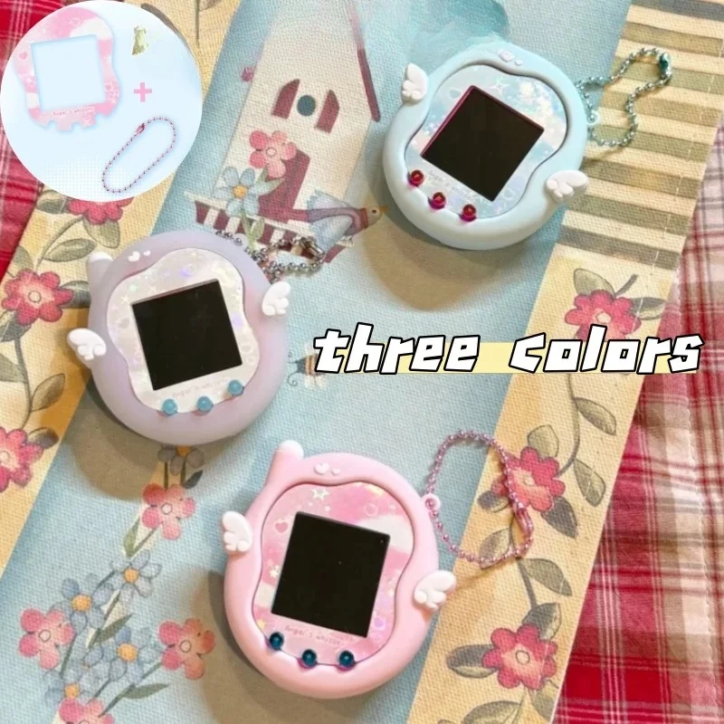 Tamagotchi Uni Silikon-Schutzhülle - Elektronisches Haustier-Zubehör Sturzsichere Engel-Flüster-Schutzhülle