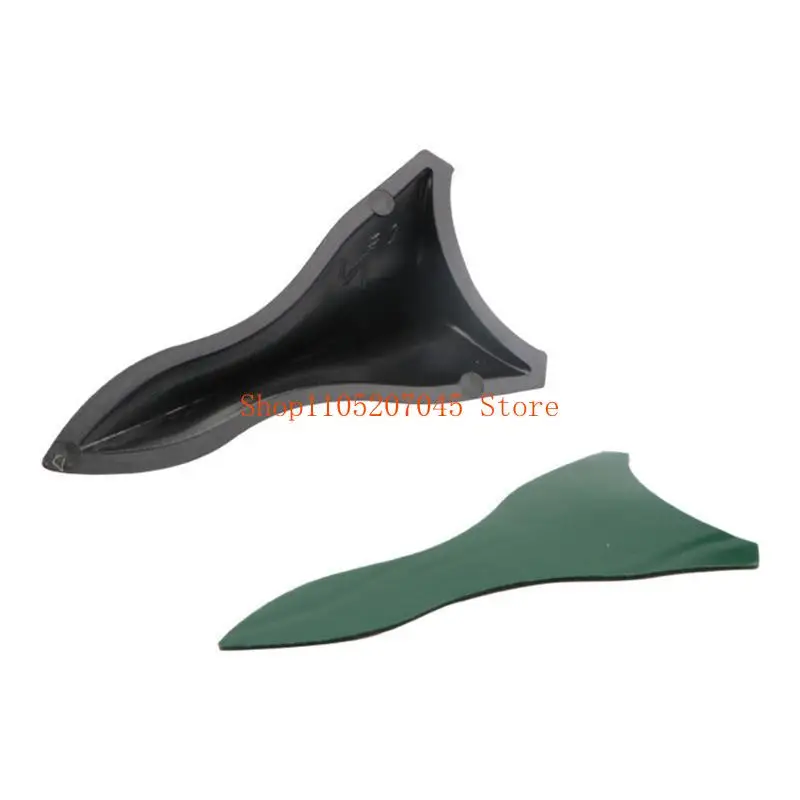 37cd 10pcs Shark Fin Vortexs Generator Car Roof Spoiler & Bumper Decoration Universal Roof Shark Fins Spoiler for Vehicles