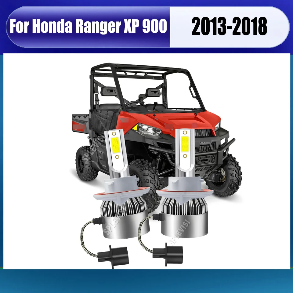 

9008 H13 LED Headlight Bulbs -no blinding traffics & no shadows For Honda Ranger XP 900 2013 2014 2015 2016 2017 2018