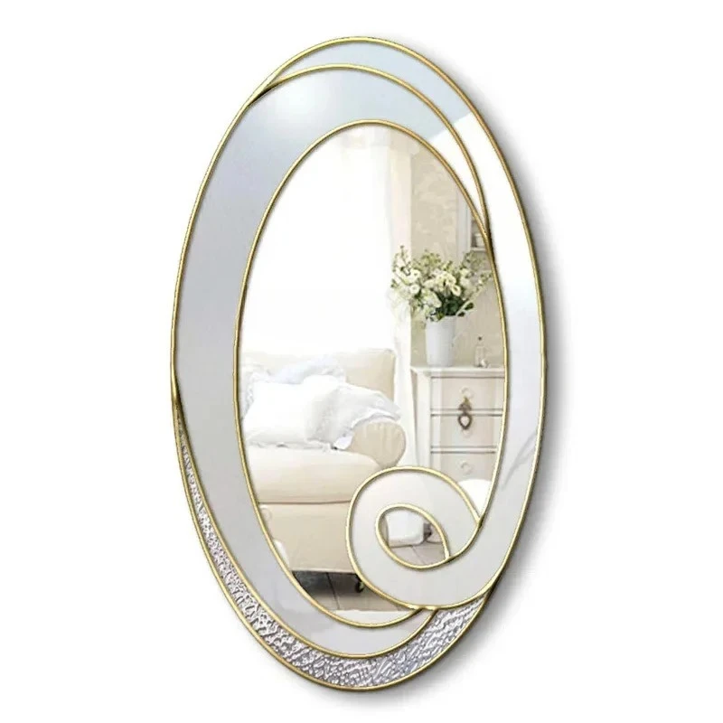 

A13 European-style transformation self-adhesive wind smart cloud acrylic decorative makeup mirror full-length mirror
