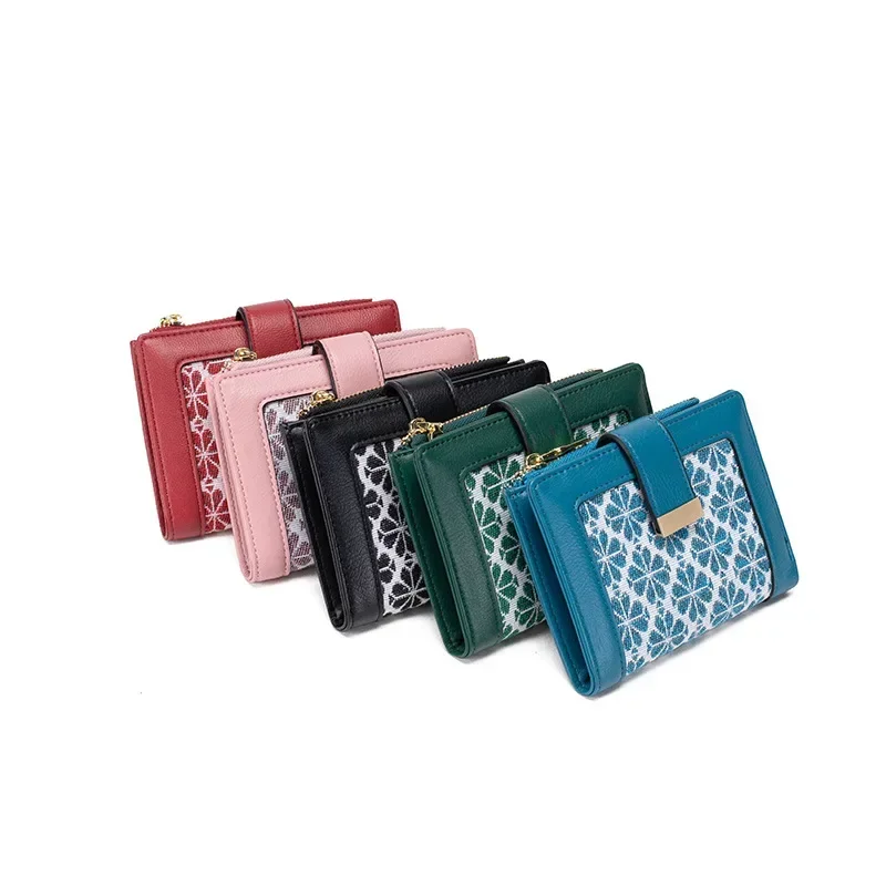 

Luxury Classic Retro Design Card Case Wallet for Women Fashion Folding Money Clip Compact Lightweight Purse