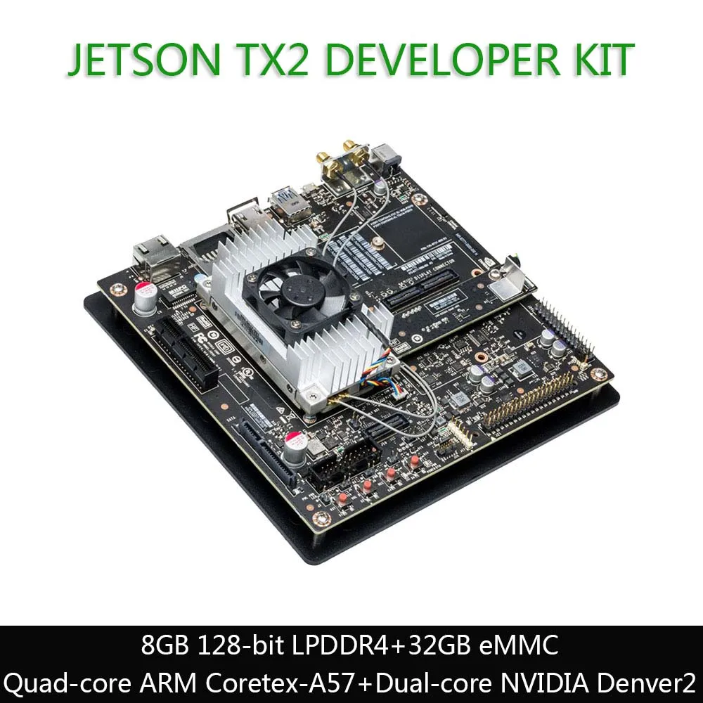 Jetson TX2 Development Kit, 8 GB 128 bit LPDDR4  32 GB eMMC, the AI Solution for Autonomous Machines