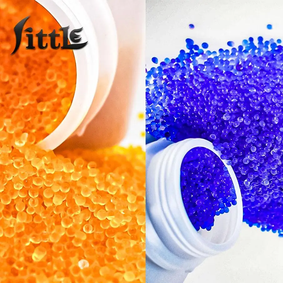 500g Orange/blue Silica Gel Desiccant Blue-orange Silica Gel Beads Reusable Silica Beads Anti-mildew Drying Moisture Absorbent