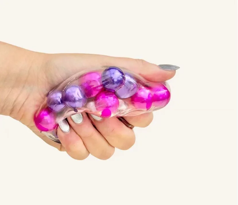 Neuer kreativer Squeeze-Fidget-Würfel, Perlenball, Zauberwürfel, Stressabbau, Anti-Angst-Sensorikspielzeug, Geschenk für Erwachsene, Squeeze-Spielzeug, Geschenke – Detail 4