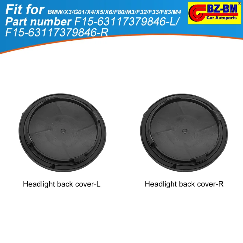 Car Headlight Covering Cap Low Beam Cover for BMW X3 G01 X4 X5 X6 F80 M3 F32 F33 F83 M4 Left or Right Cover 63117379846