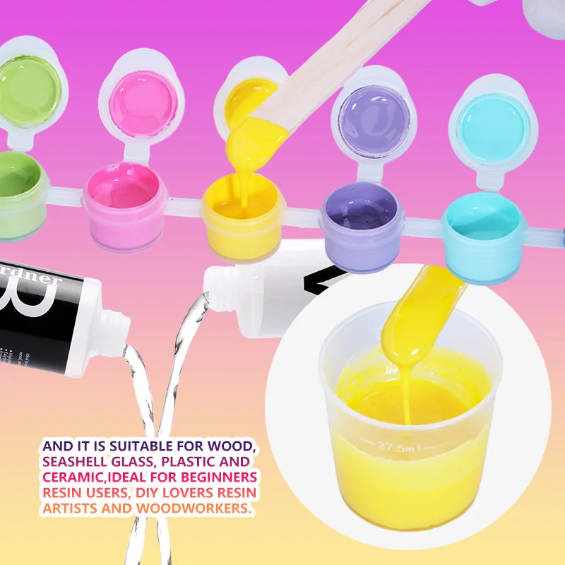 6colors/Set Paste Pigment Colorant Dye For AB Epoxy Resin Glue Paste Dye UV Glue Pigment DIY Crafts Jewelry Making Supplies