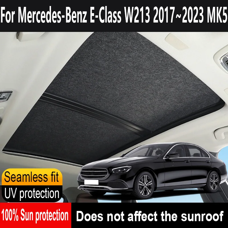 

Автомобильный люк на крыше, изоляционный козырек на крыше для Mercedes-Benz E-Class W214 2017 ~ 20233, анти-УФ-электростатическая адсорбция, солнцезащитный козырек для небесной шторы