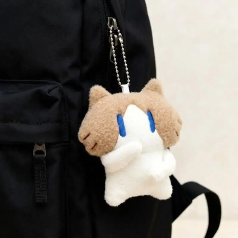 Soft Fluffy Cat Plush Stuffed Toy Adorable Shy Look Ultra Soft Fabric For Kids Birthday Gifts Home Decor