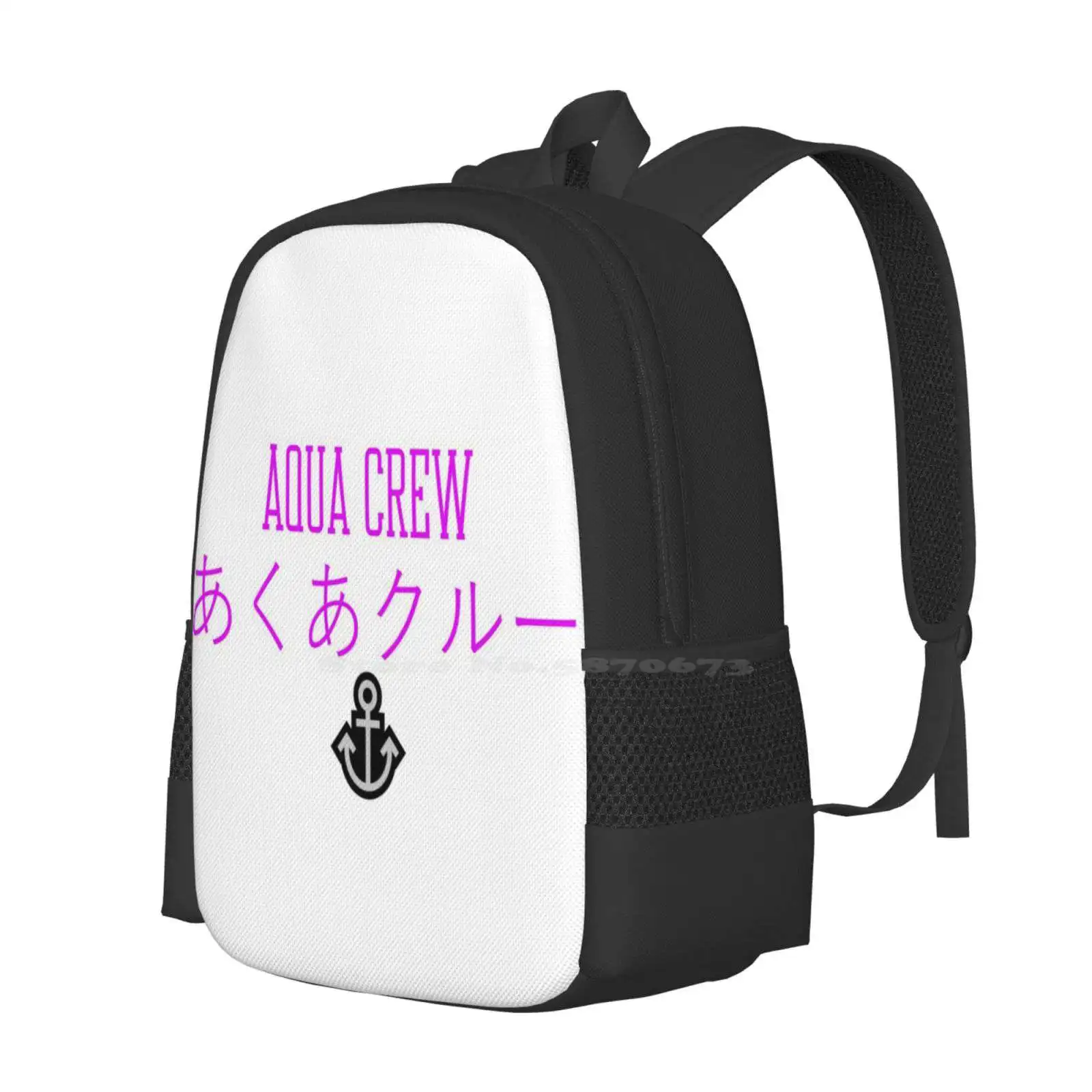 Hololive Oshi - Aqua Crew Hot Sale Schoolbag Backpack Fashion Bags Hololive Minato Aqua Oshi Aqua Crew Baqua Onion