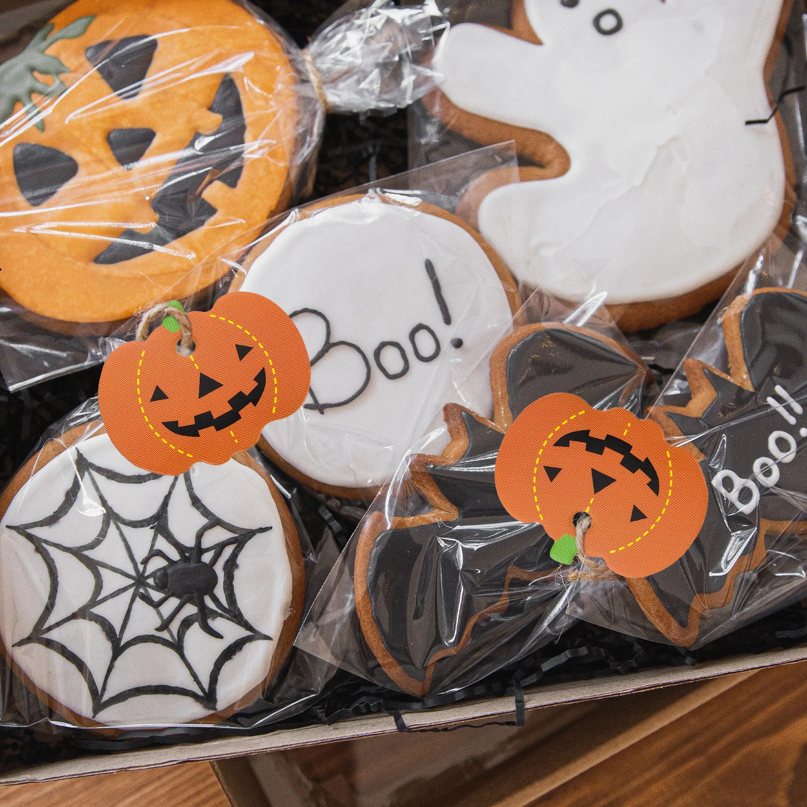 

Paper Pumpkin Label Pendant Decoration Tag Christmas Tree Halloween Tags Labels