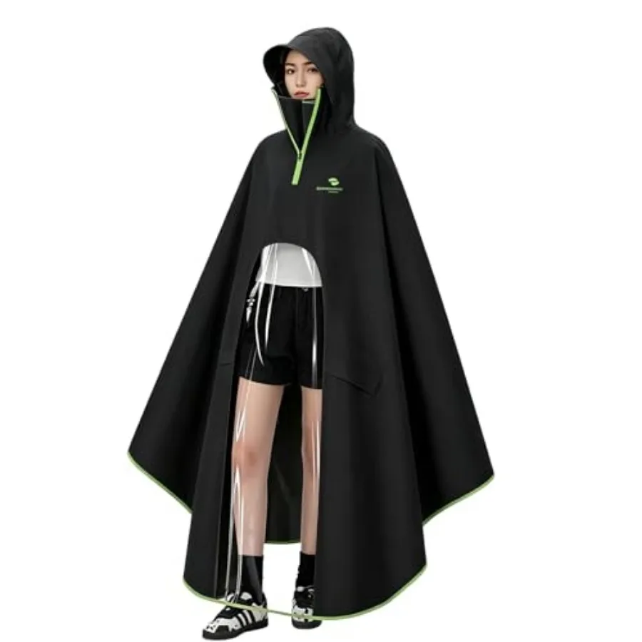 

Waterproof Lightweight Rain Poncho for Adults, Long Raincoat Rain Gear, Unisex Ponchos for Men and Women