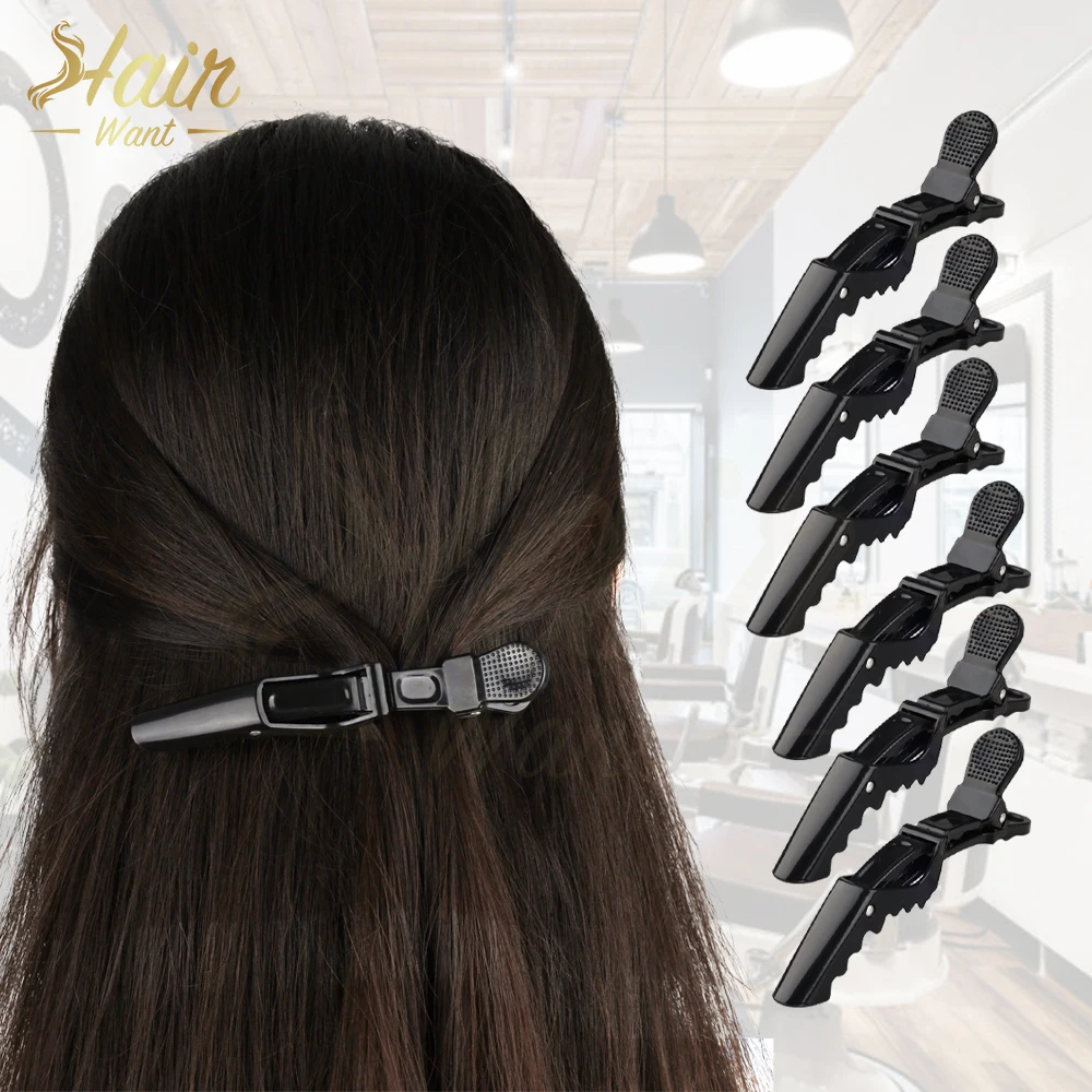 

Hair Want 6Pcs Non Slip Hair Clips Alligator Hair Clips Hair Sectioning Clips Crocodile Hairpin Salon Styling Accessories Tool