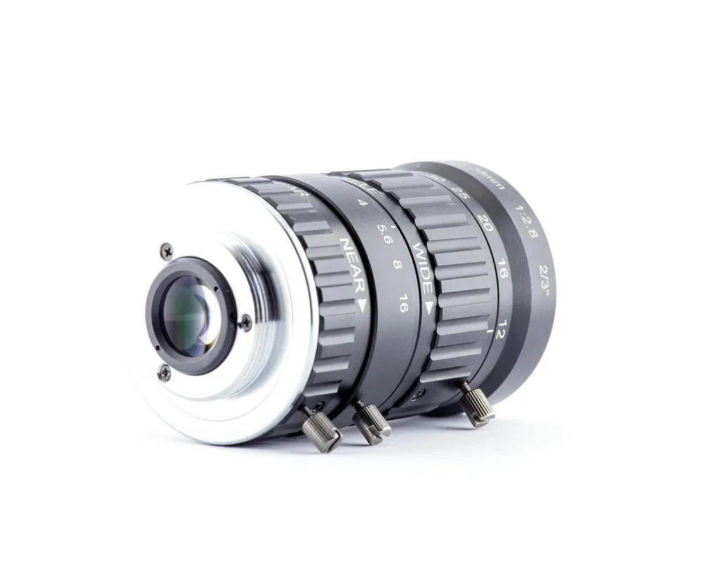 HV1236M-5MP 12-36mm 5 Megapixel Manual Iris Lens 2/3'' C-Mount Vari-focal HD Lens Low Distortion FA Lens