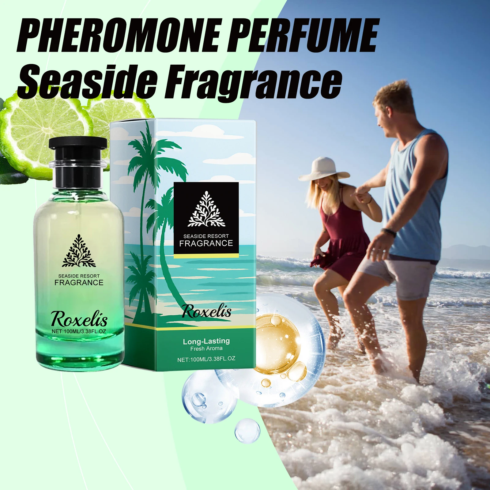Seaside Fragrance Eau de Perfume Attracts The Opposite Sex Lasting Fragrance Charm Pheromone Perfumes Fragrance Unisex Perfume