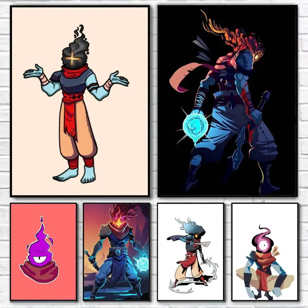 

D-Dead Cells Game Poster Self-adhesive Art Waterproof Paper Sticker Coffee House Bar Room Wall Decor