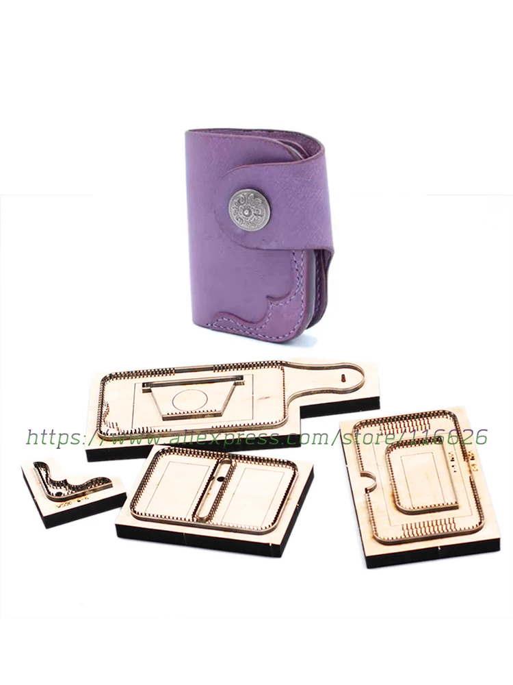 

knife mould for DIY leather craft folded wallet cardholder cutting dies steel rule cutter104x84mm