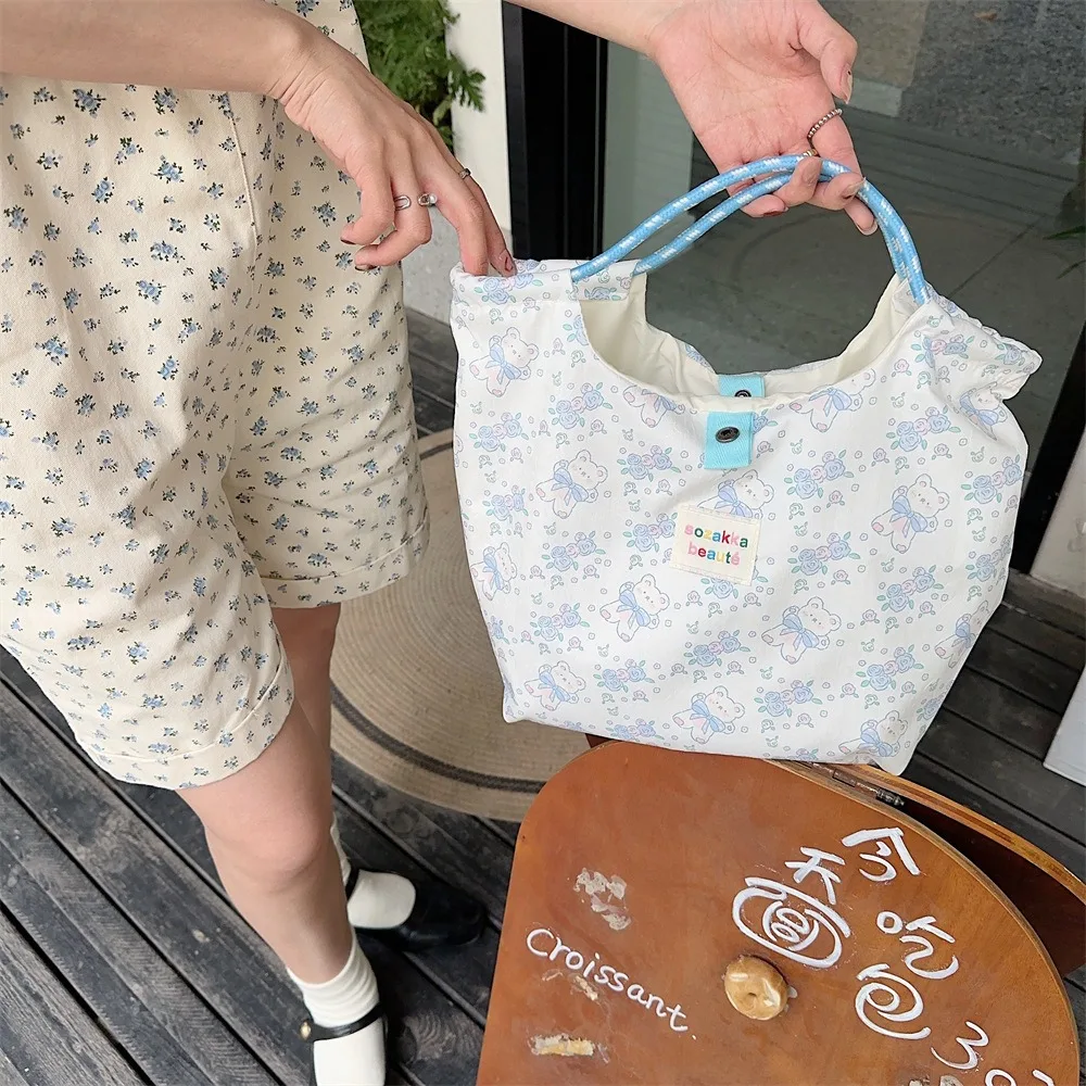 Large Capacity Canvas Bag Hot Sale Casual Canvas Underarm Bag Trendy Reusable Shoulder Bag Daily Life