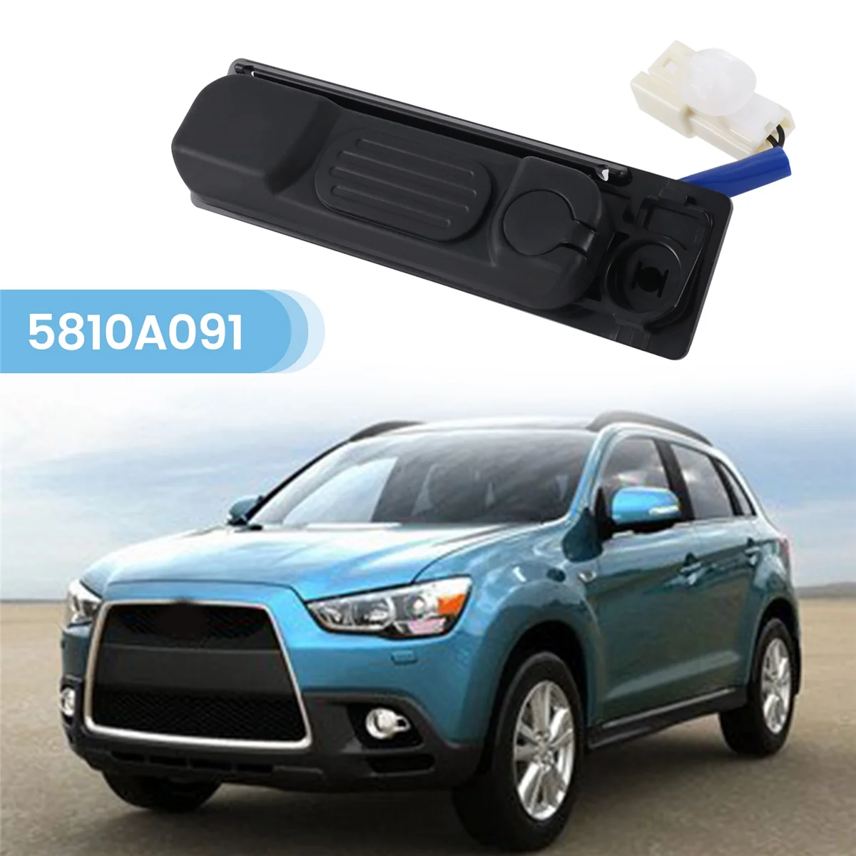 2 Pins 1 Buttons Car Trunk Opening Switch Switch Control Switch Button for ASX 12-20 5810A091