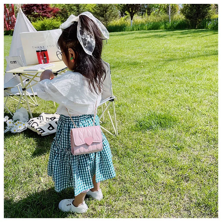 

Fashion Square Flap Shoulder Bag for Baby Girls Lovely Kids Coin Purse Small Messenger Bag & Children's Handbag Accessories