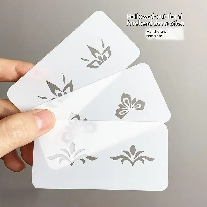 10Pcs Reusable Face Painting Templates, Thickened PET Plastic Material, Can Be Washed and Reused Repeatedly Styles
