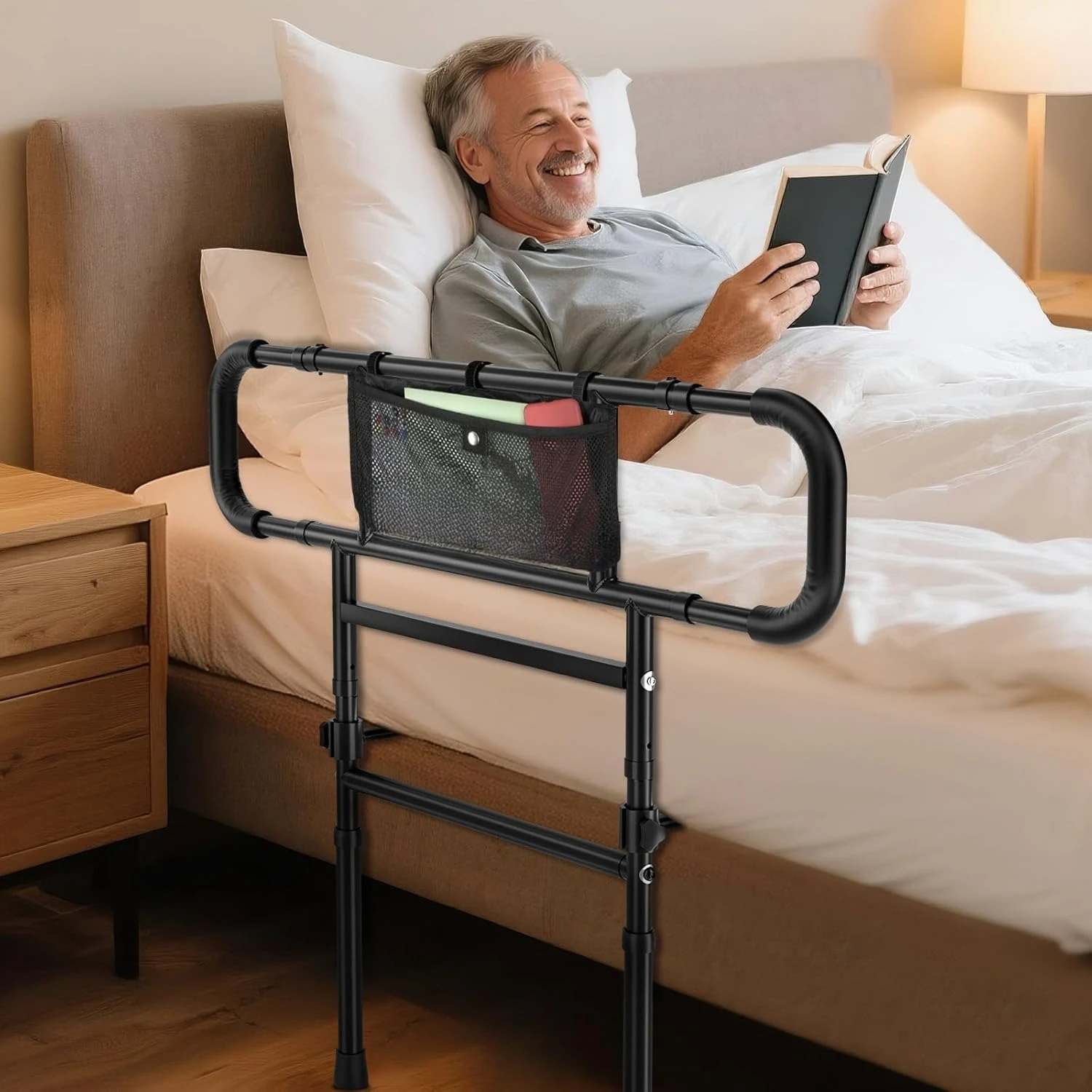 

Elderly bed rails safety foldable - heavy duty bed rails for elderly