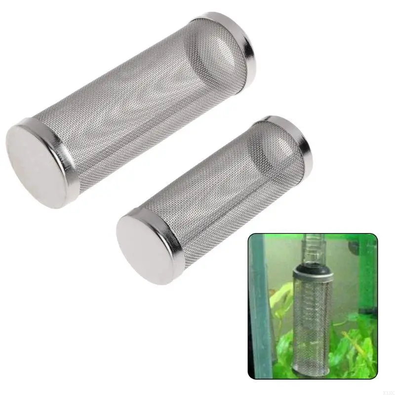 KXRC Aquarium Inflow Inlet Filter Replacement Stainless Steel Fish Shrimp Guard Mesh Net Fish for Tank Pre-Filter Cover