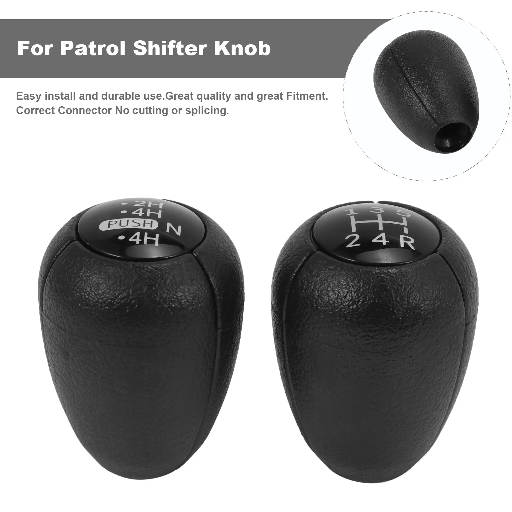 Imagem -06 - Manual do Carro Engrenagem Shift Knob Gaiter Shifter Knob para Nissan Safari Patrol Y60 gq