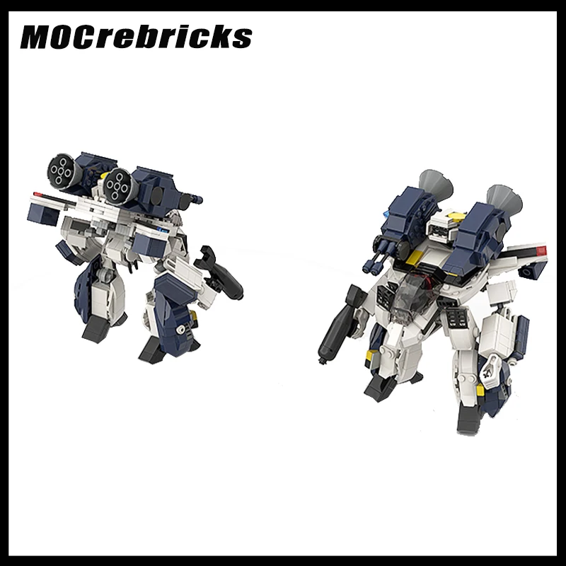 MOC Building Block Decoration Assembling Battlestar Fortress Mecha VF1S Education Originality Moedl Toys Children's Xmas Gifts