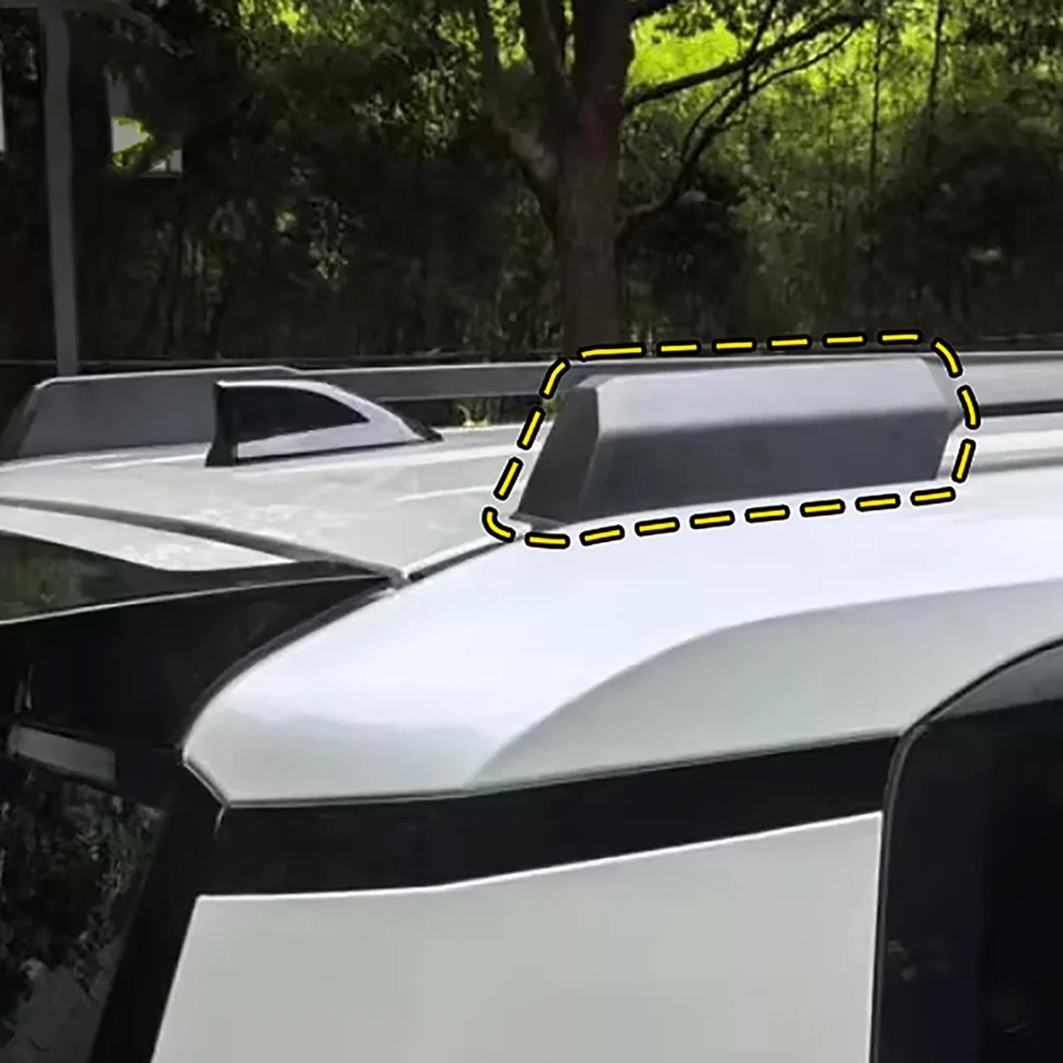 For Toyota Land Cruiser Prado LC250 2024-2025 Car Roof Rails Rack End Cap Protection Cover Shell Black Exterior Accessories 4pcs