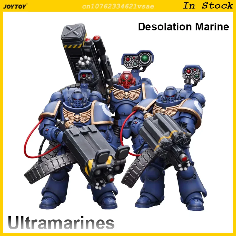 JOYTOY Warhammer 40K Ultramarines Desolation Sergeant Marine 1/18 Action Figure 12cm Doll Legion XIIIth Model Collect Toy Gifts