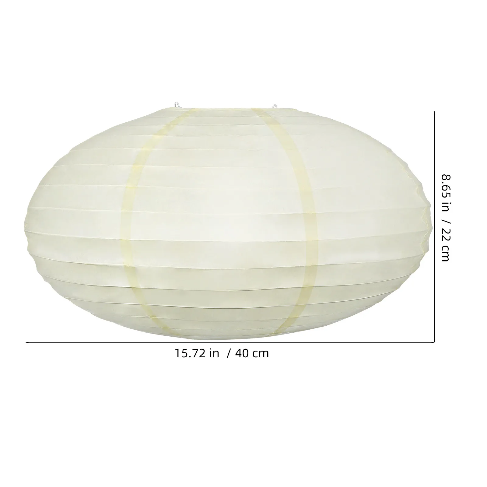 Oval paper lantern Round Lamp Shade Rice Paper Pendant Lampshade 40cm Chinese Japanese Style Hanging Chandelier Light Cover
