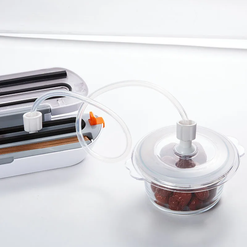 

QH-02 Automatic Vacuum packaging machine Food Vacuum sealer for Dry wet soft powder Household food Storage Sealing machine