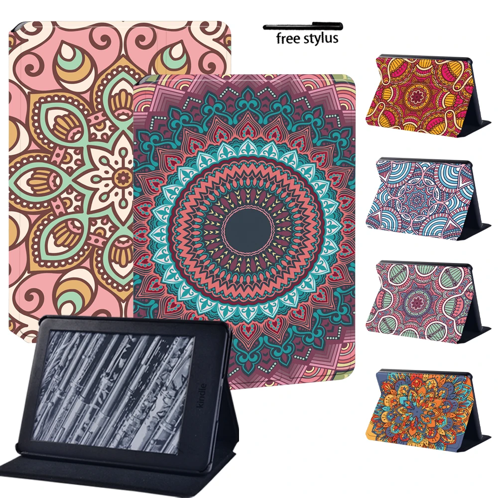 Case For Kindle Paperwhite 1 5th/2 6th/3 7th/4 10th/Kindle 10th 8th Gen Leather Tablet Stand Folio Cover for Kindle Paperwhite 5