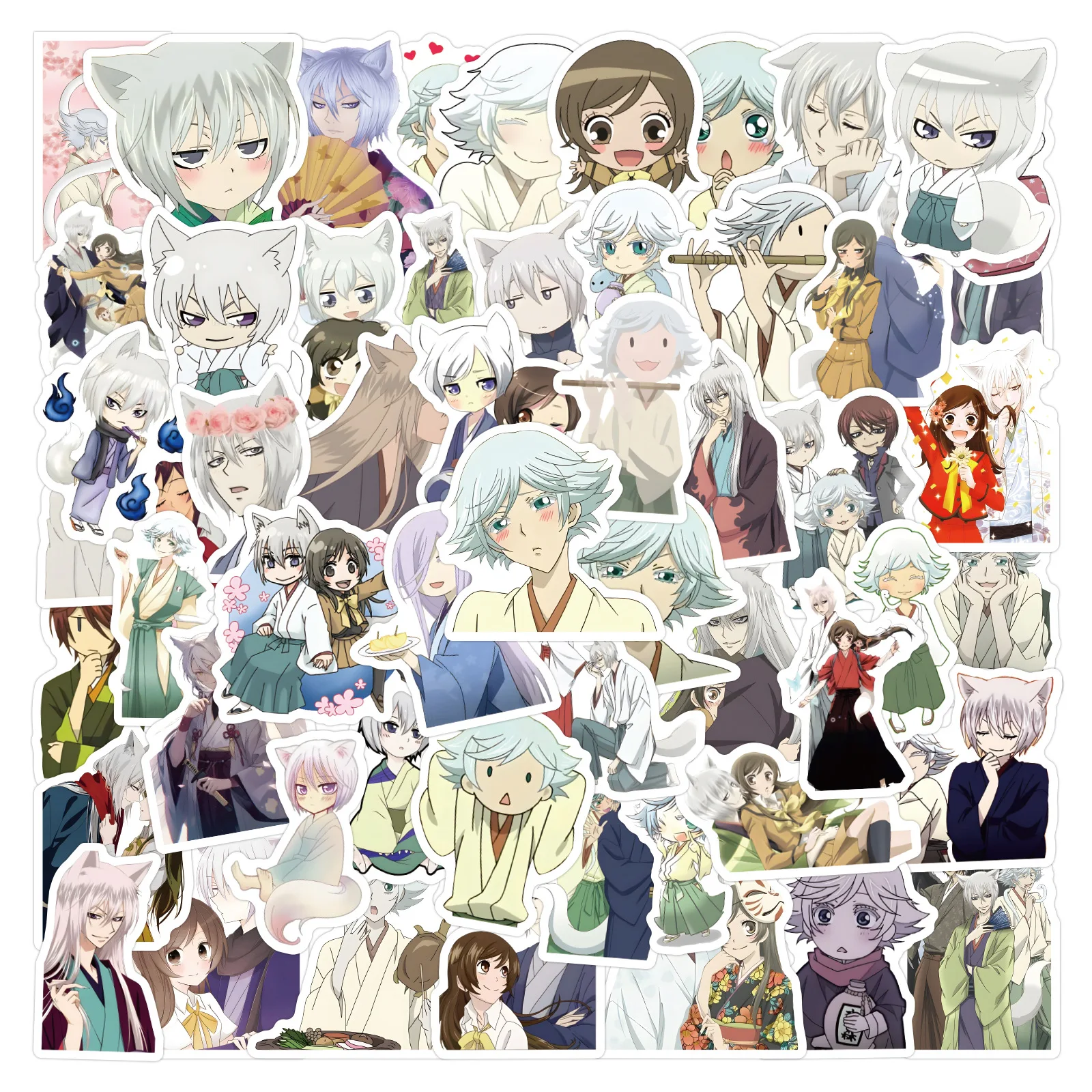60PCS Kamisama Kiss Stickers Japan Anime Decals DIY Scrapbook Luggage Laptop Phone Guitar Car Bike Waterproof Cartoon Sticker