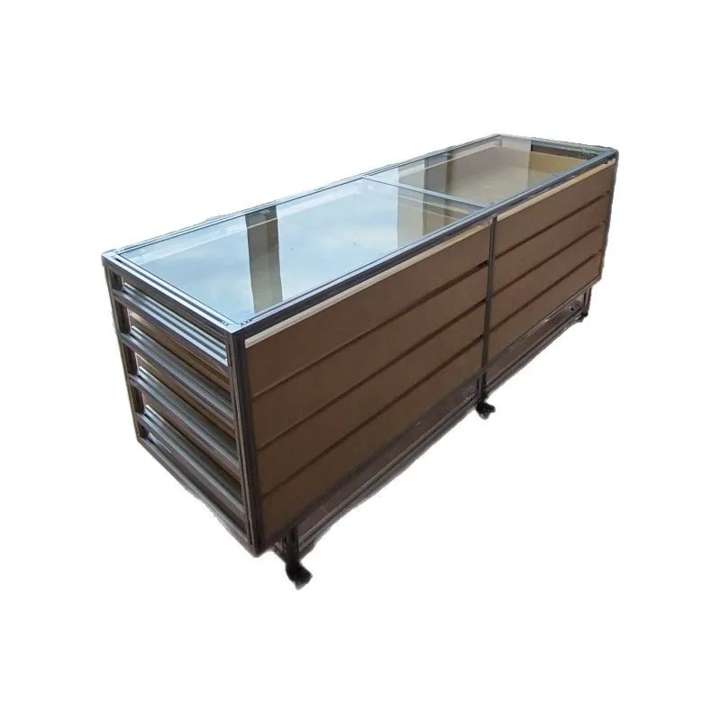 

Shopping mall display cabinet Container Modern simple aluminum profile Shimadai store jewelry store Nakajima