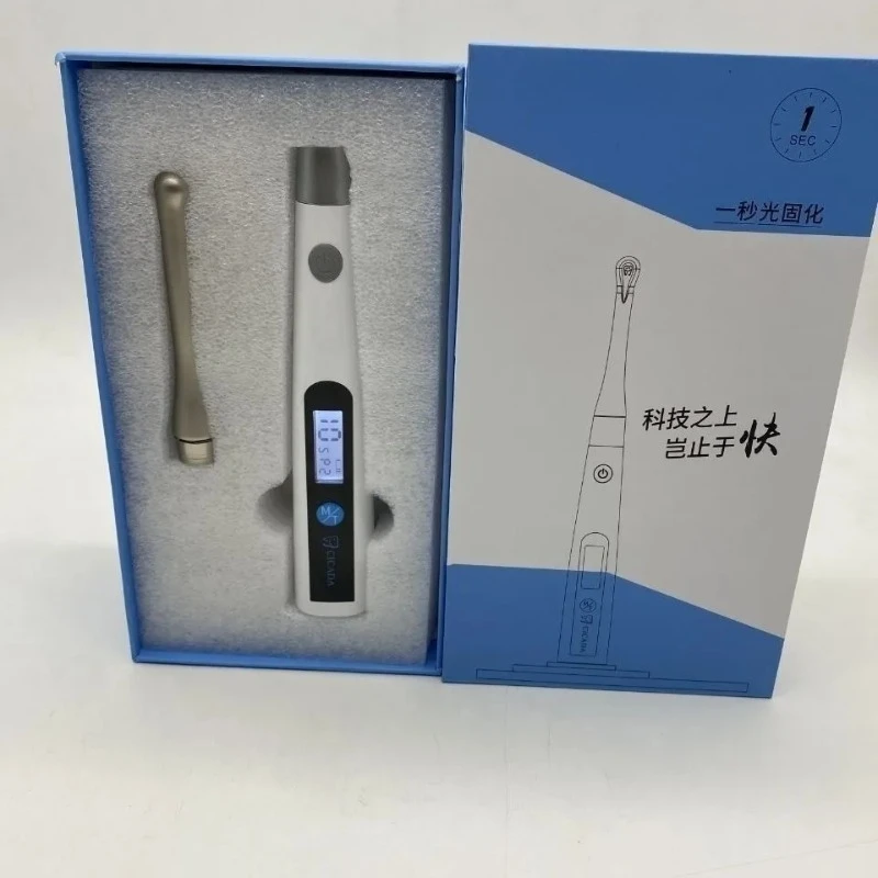 1 Set LED Dental Curing Lamp 1 Second Light Cure Metal Head Steel Anti Drop Orthodontic Composite Curing Lamp Dental Accessory