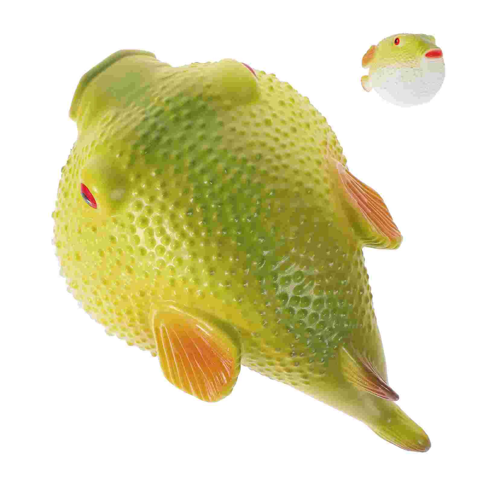 Puffer Fish Toy Models Ornament Small Figurines Simulation Realistic Fake Toys Decoration Large Artificial