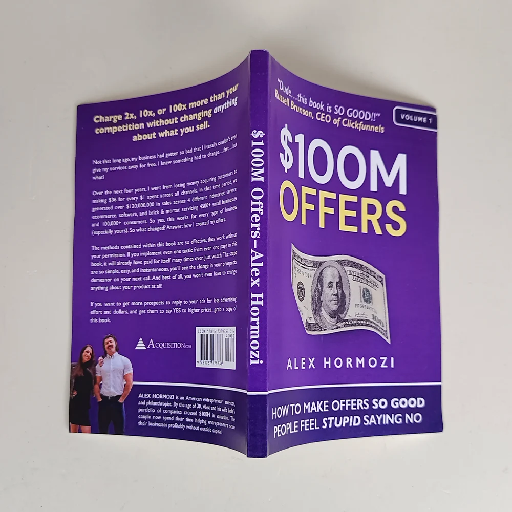 1 book $100M Offers & $100M Leads - Business Marketing & Entrepreneurship Books How to Make Offers & Get Leads Guide