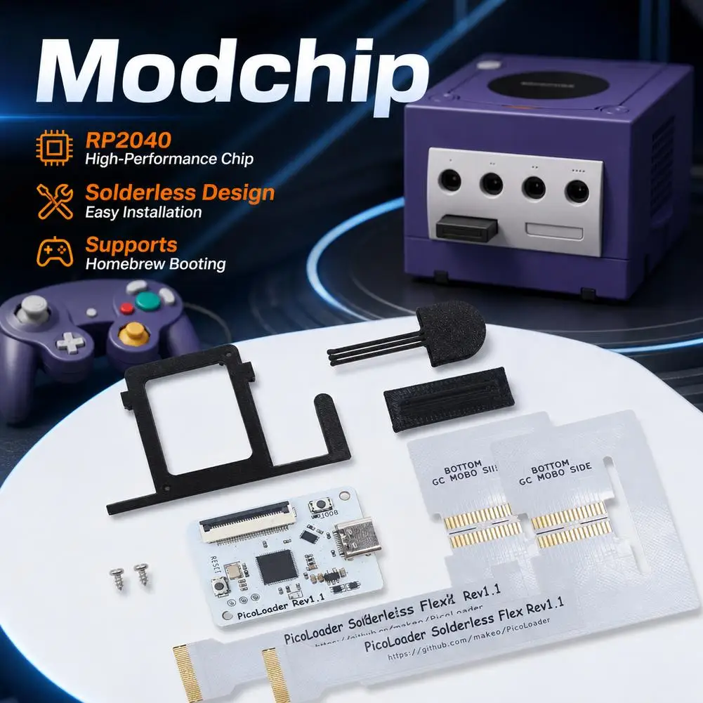 For GameCube Console Optical Drive Emulator Chip Board PicoLoader Support Self-made Software Ultra-Fast Boot