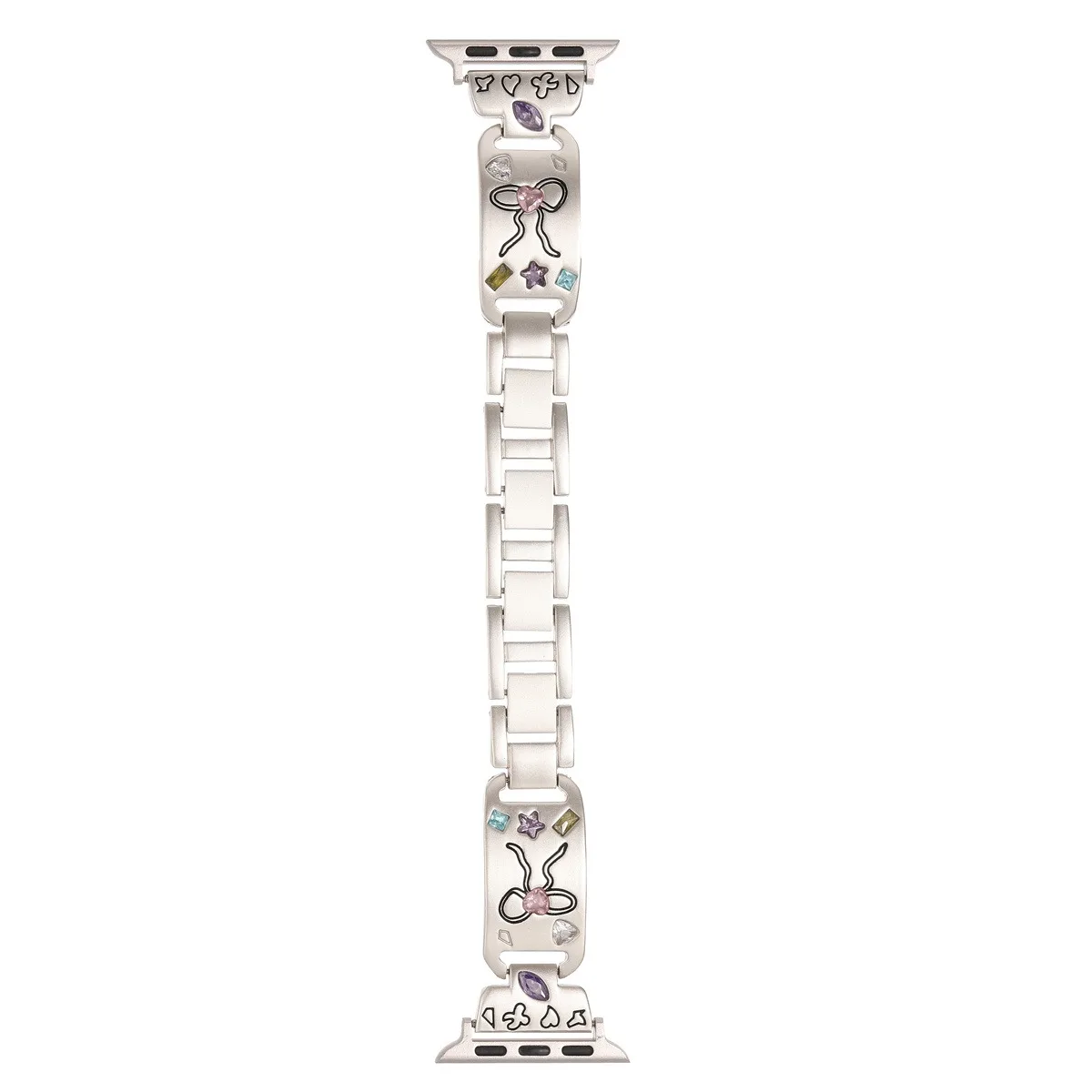 Watch Band For iWatch 42/44/45/46/49mm 38/40/41mm Metal Fashion Watch Strap For Watch Series Ultra2 Series 10/9/8/7/6/5/4/3/2/1_voghion.com